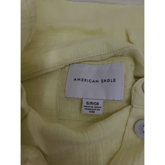 American Eagle Oversized Button Up Shirt Women's Size Small Lot of 2 - Picture 7 of 10
